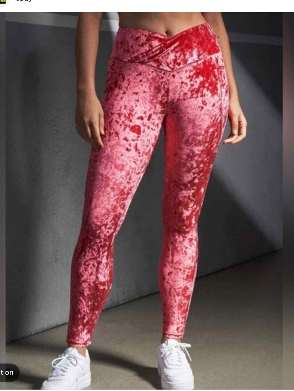 Fabletics Pink Velvet Track Pants